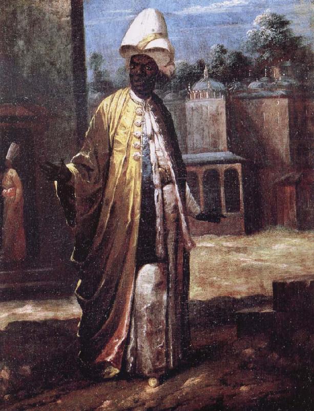Jean-Baptiste Van Mour Portrait of a Black Dignitary oil painting image